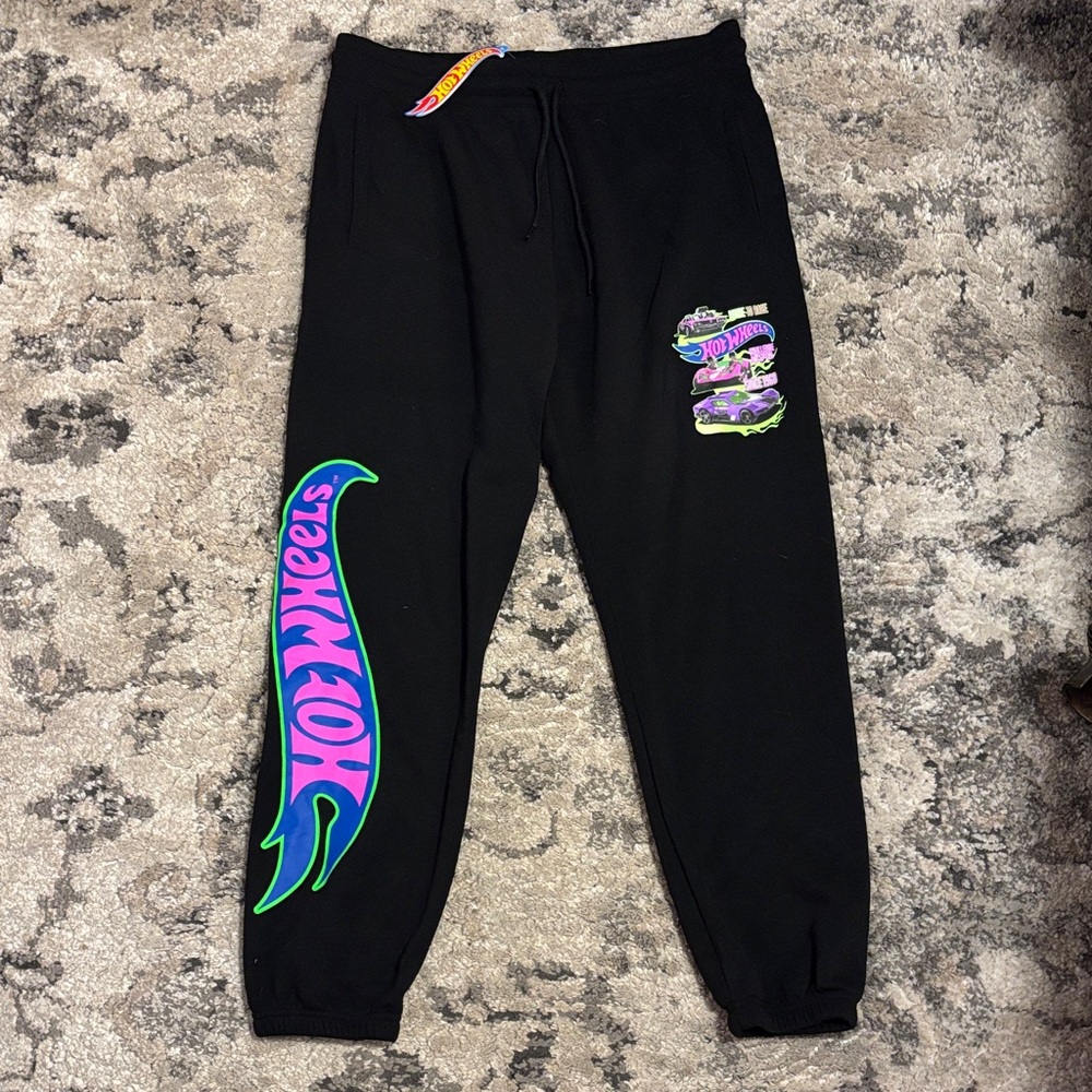 Hot Wheels Black Graphic Joggers